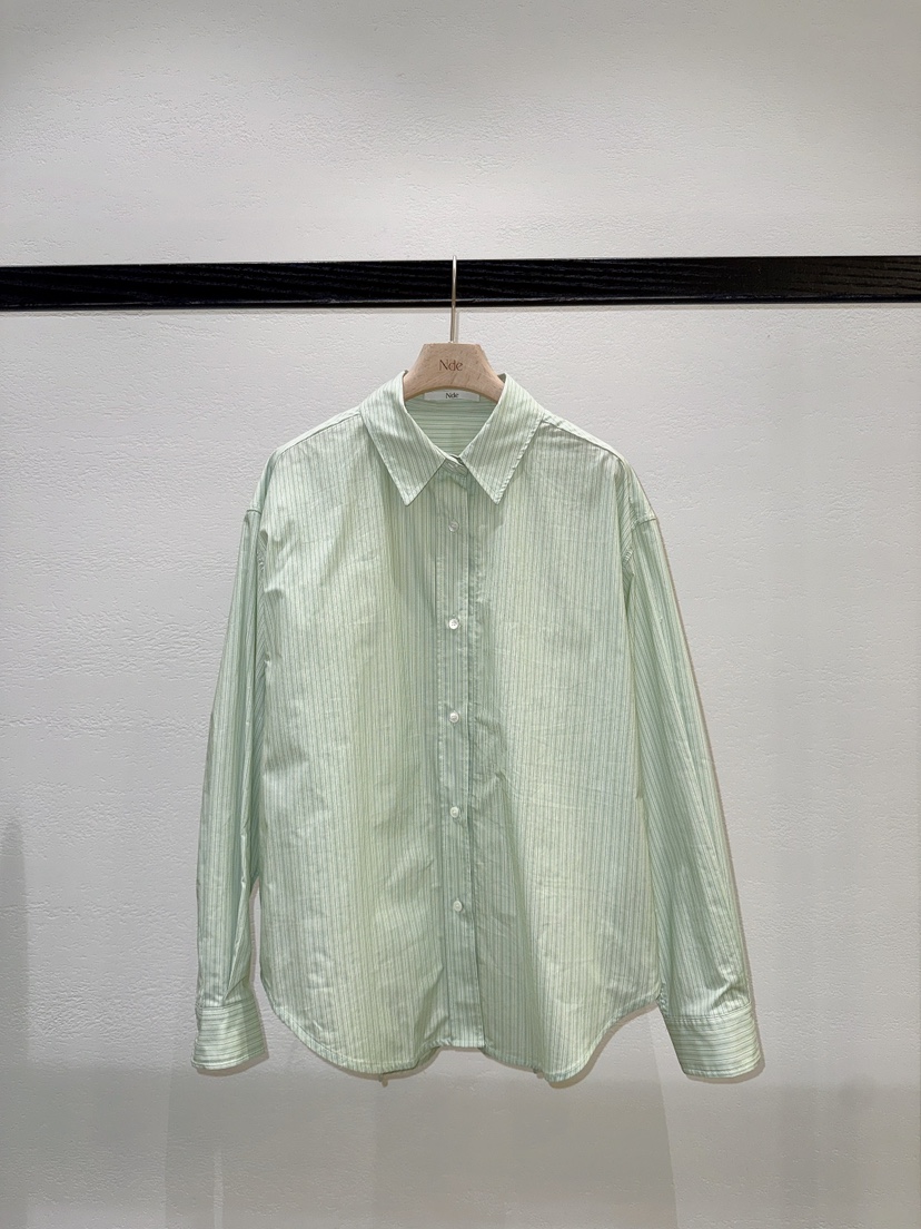 NDE韓國代購女士新款推薦休閑時尚襯衫蕾絲衫不含內搭高領BOHEME_NDE襯衫/蕾絲衫圖色1