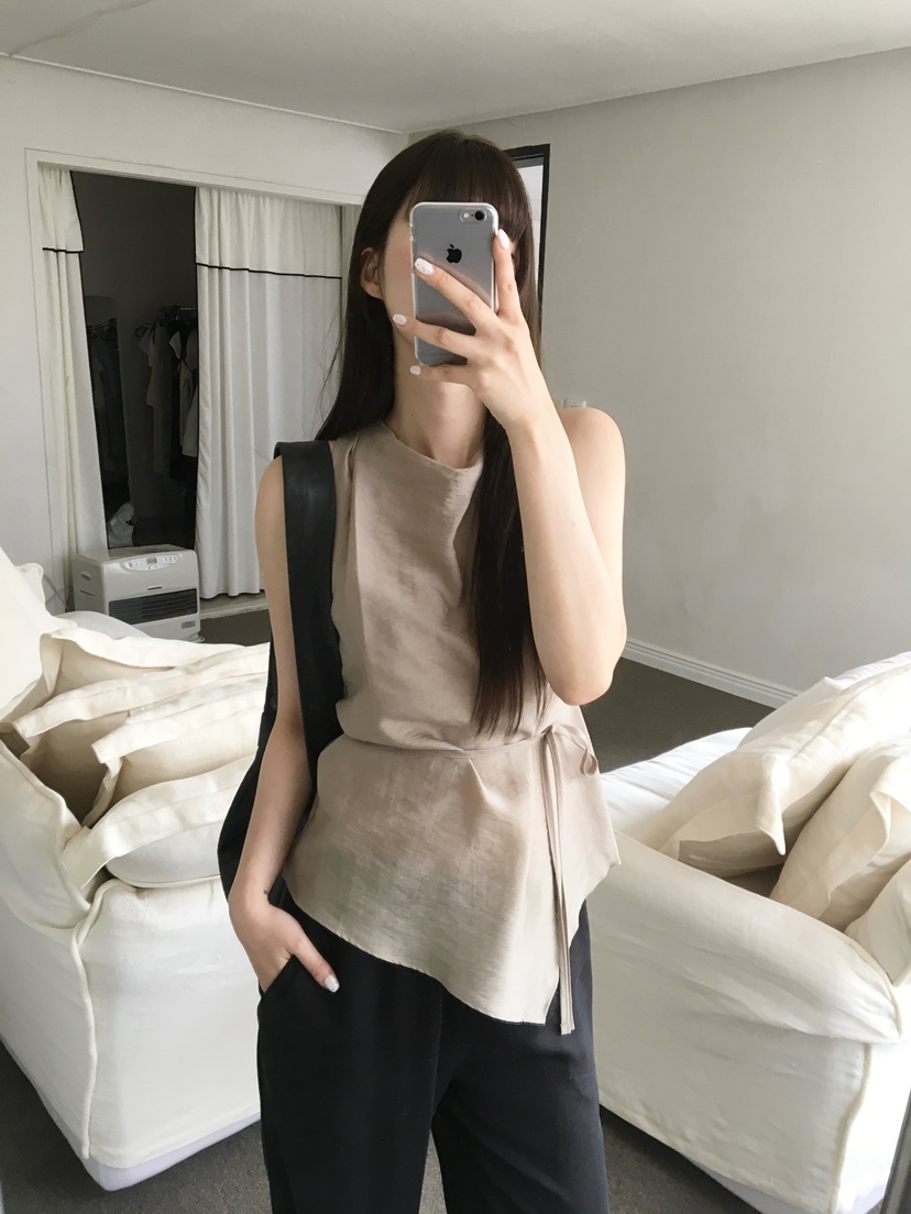 LEGACY韓國直郵女裝新款職業人氣熱賣吊帶背心含腰帶透明LEGACY吊帶/背心