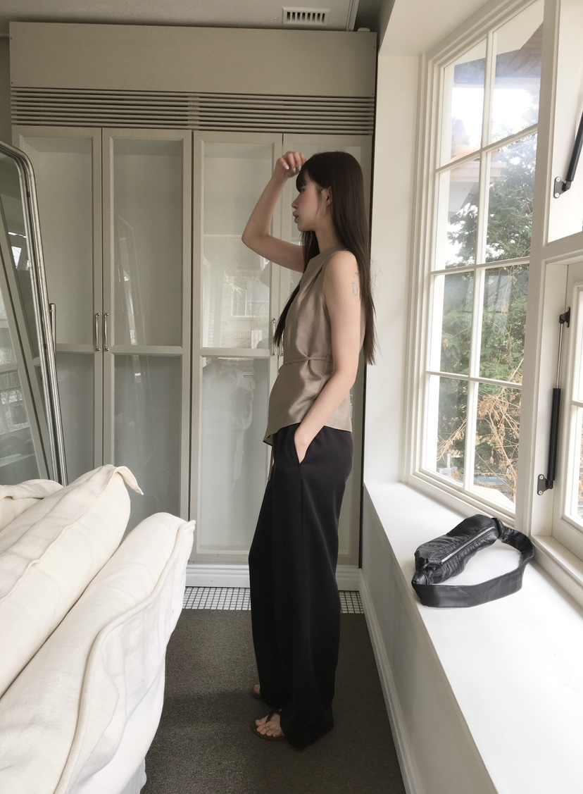 LEGACY韓國直郵女裝新款職業人氣熱賣吊帶背心含腰帶透明LEGACY吊帶/背心