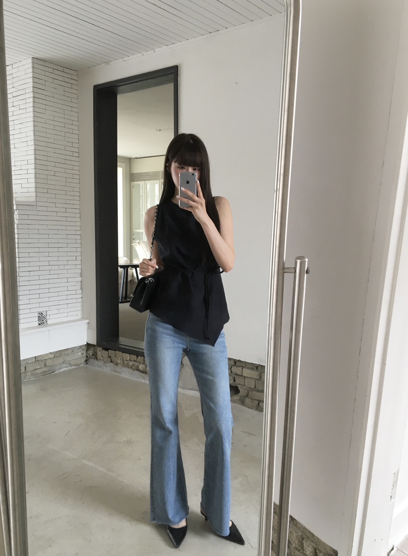 LEGACY韓國直郵女裝新款職業人氣熱賣吊帶背心含腰帶透明LEGACY吊帶/背心