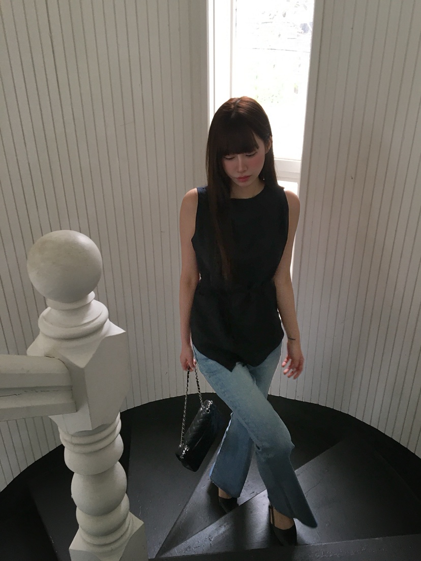 LEGACY韓國直郵女裝新款職業人氣熱賣吊帶背心含腰帶透明LEGACY吊帶/背心