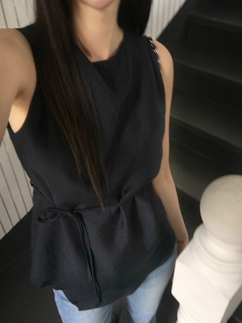 LEGACY韓國直郵女裝新款職業人氣熱賣吊帶背心含腰帶透明LEGACY吊帶/背心