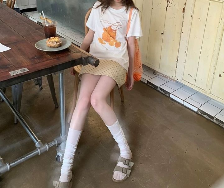 STAY HERE韓國東大門代購女士新款人氣熱賣休閑時尚26春夏T恤STAY HERET恤