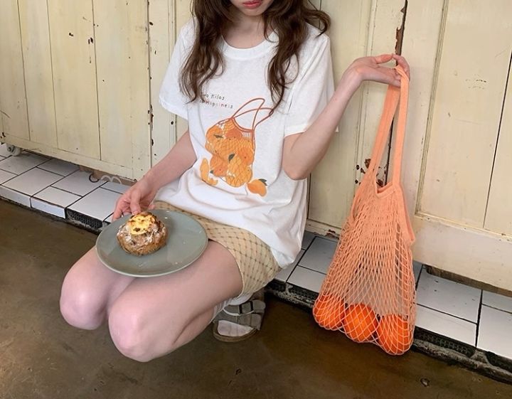 STAY HERE韓國東大門代購女士新款人氣熱賣休閑時尚26春夏T恤STAY HERET恤圖色1