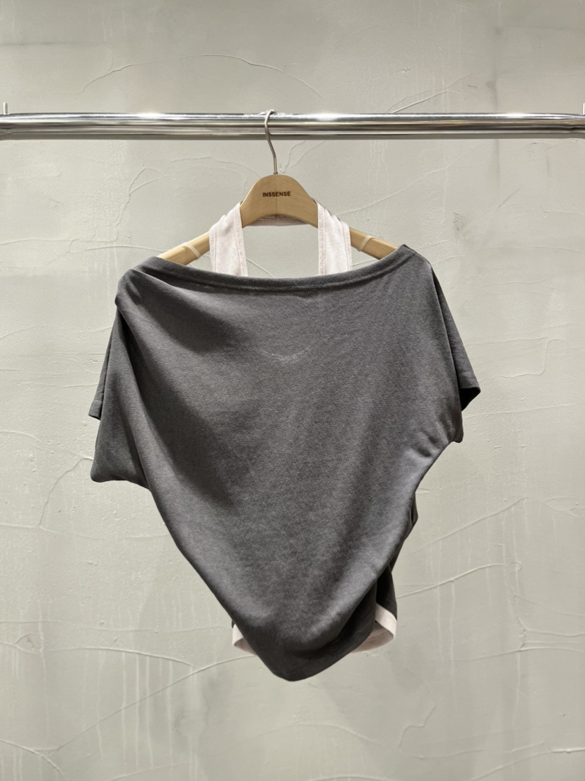 INSSENSE-A韓國代購女裝新品休閑熱賣職業時尚26春夏T恤INSSENSE-AT恤圖色1