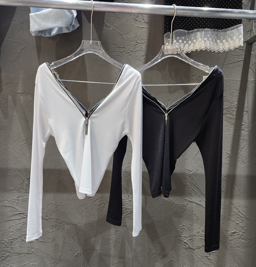 BLACK RIBBON-A韓國東大門代購女士新款熱賣職業長袖T恤BLACK RIBBON-A長袖T恤