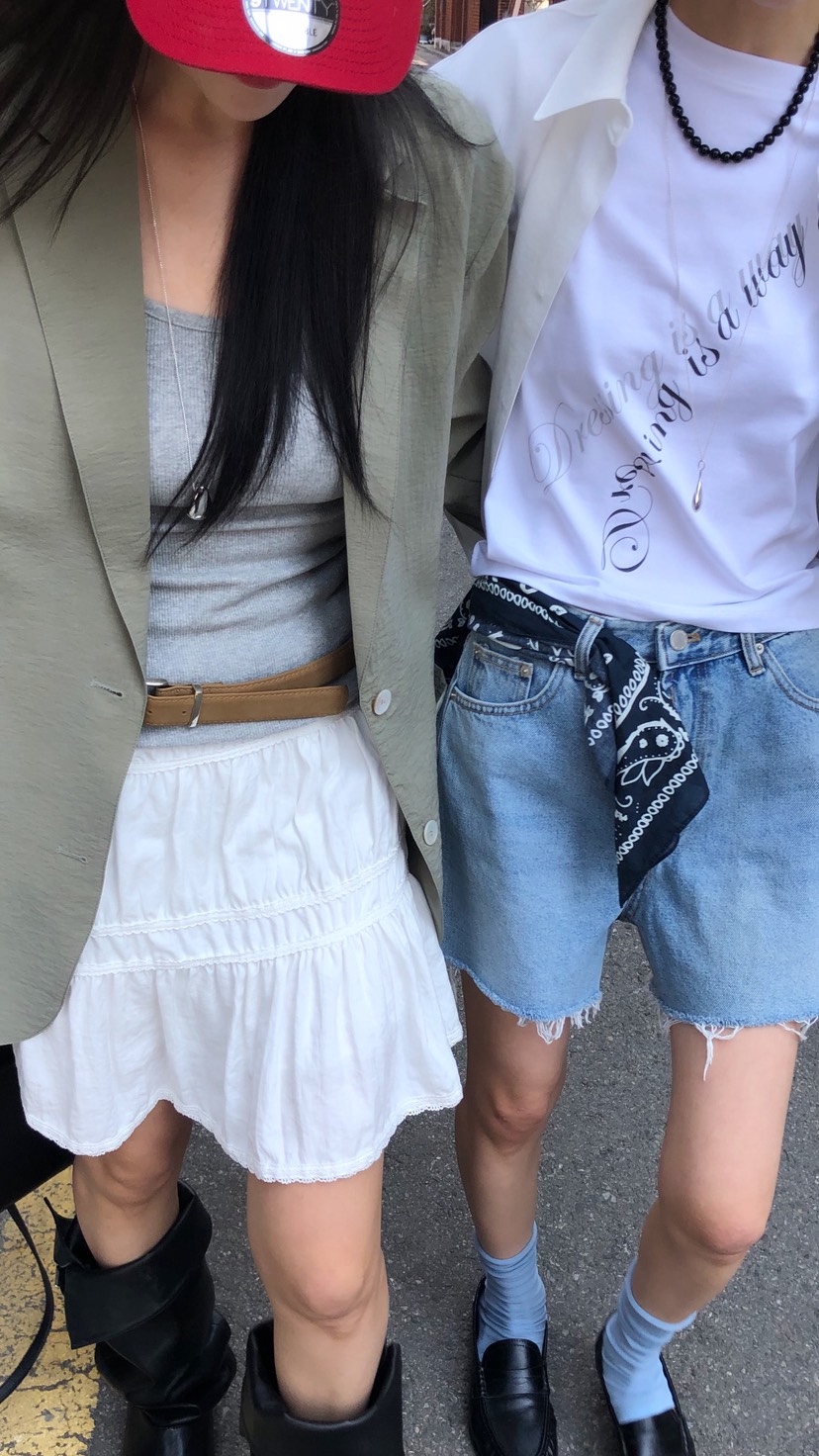 OVER RICH韓國東大門代購女裝新品26春夏職業半身裙中短裙OVER RICH半身裙/中短裙