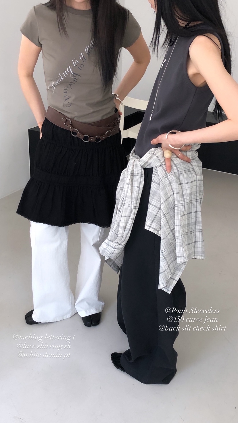 OVER RICH韓國東大門代購女裝新品26春夏職業半身裙中短裙OVER RICH半身裙/中短裙