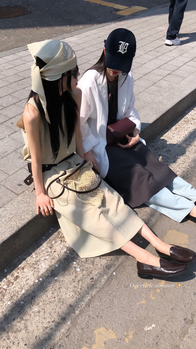 OVER RICH韓國代購女士新款熱賣休閑連衣裙不含絲巾圍巾OVER RICH連衣裙