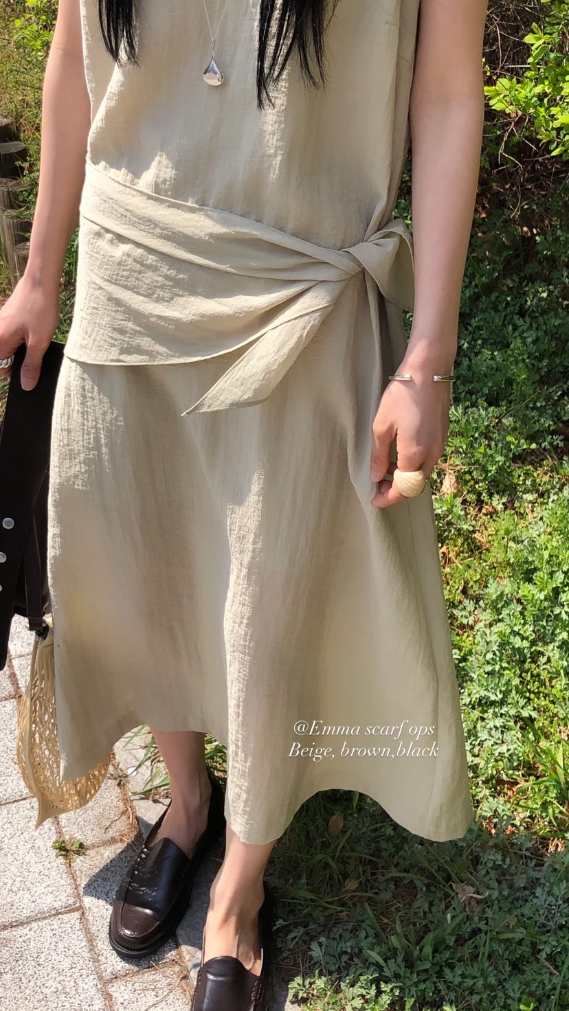 OVER RICH韓國代購女士新款熱賣休閑連衣裙不含絲巾圍巾OVER RICH連衣裙