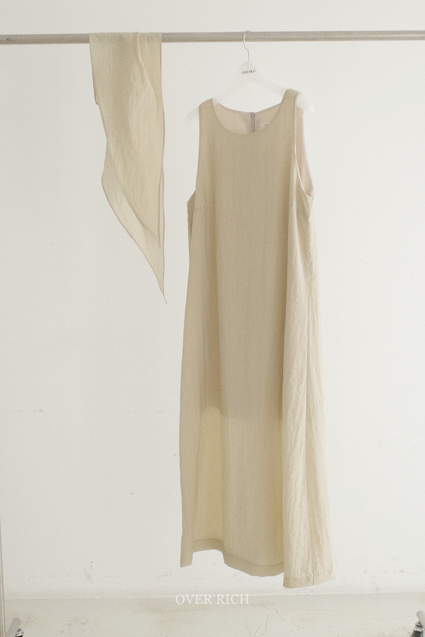 OVER RICH韓國代購女士新款熱賣休閑連衣裙不含絲巾圍巾OVER RICH連衣裙圖色1