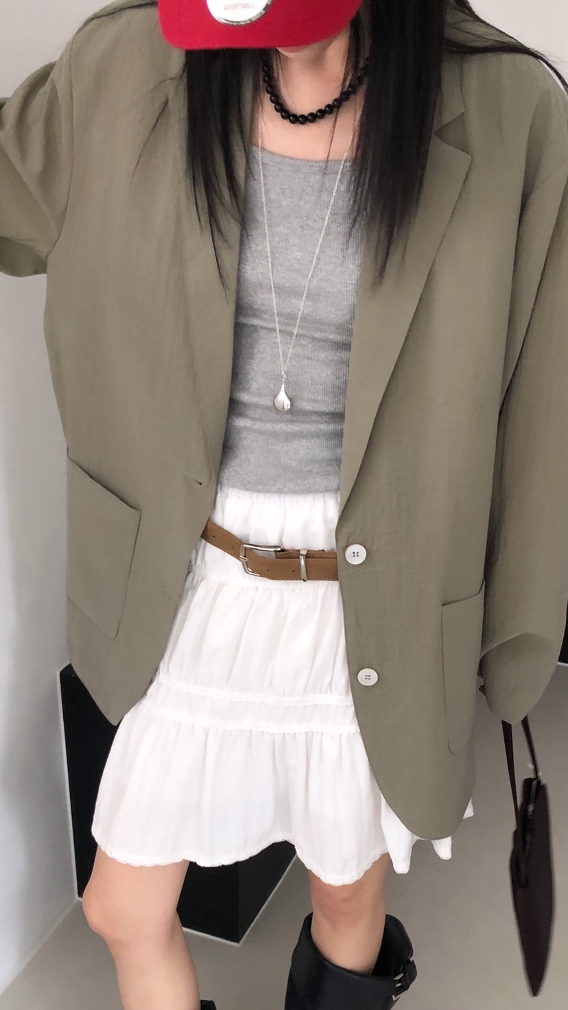 OVER RICH韓國直郵實拍女裝新款職業26春夏推薦休閑夾克OVER RICH夾克