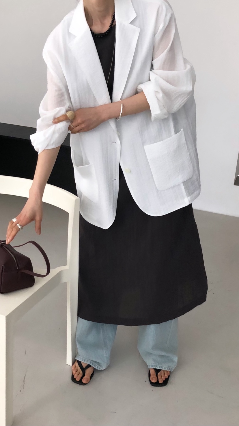 OVER RICH韓國直郵實拍女裝新款職業26春夏推薦休閑夾克OVER RICH夾克