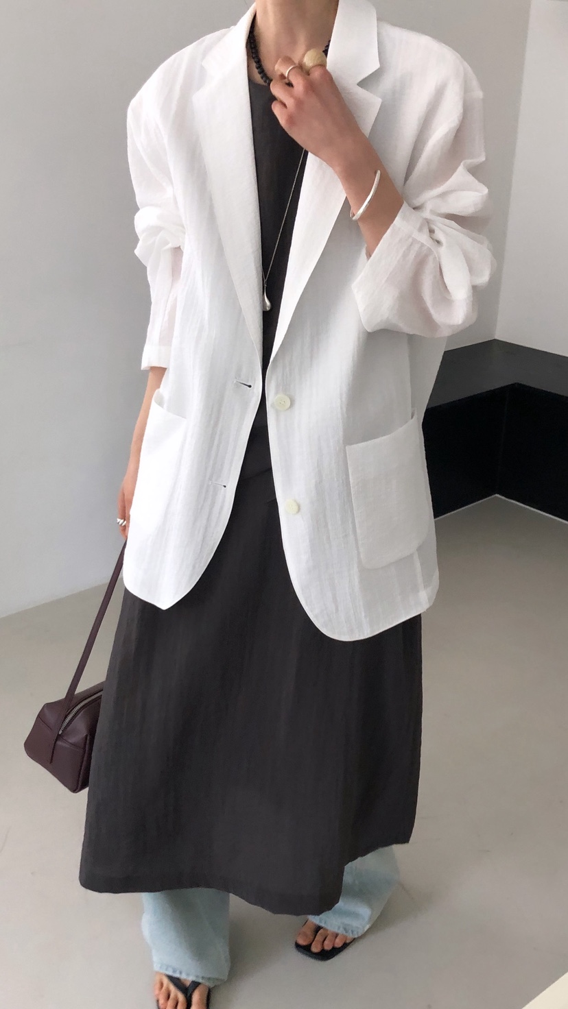 OVER RICH韓國直郵實拍女裝新款職業26春夏推薦休閑夾克OVER RICH夾克