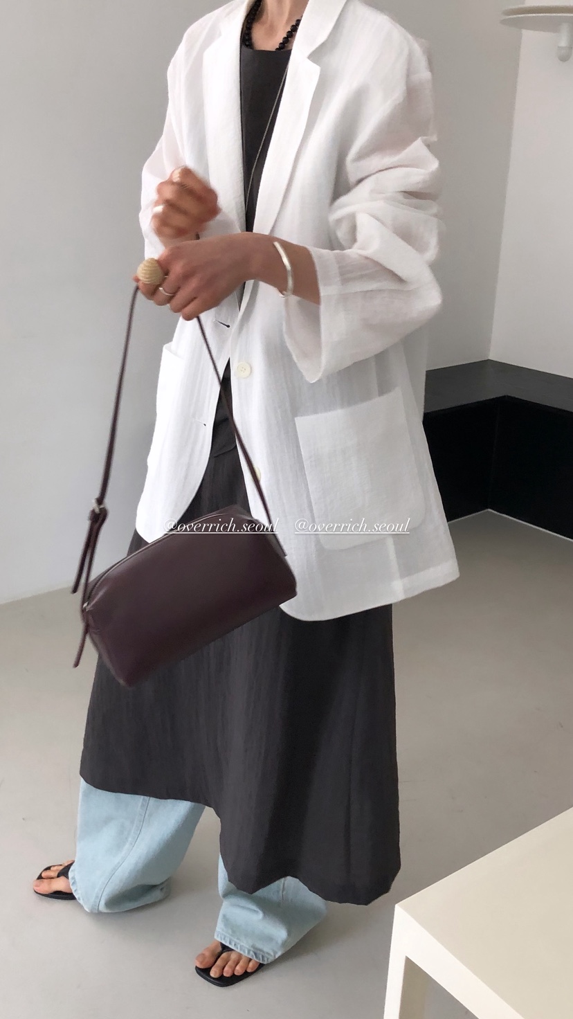 OVER RICH韓國直郵實拍女裝新款職業26春夏推薦休閑夾克OVER RICH夾克