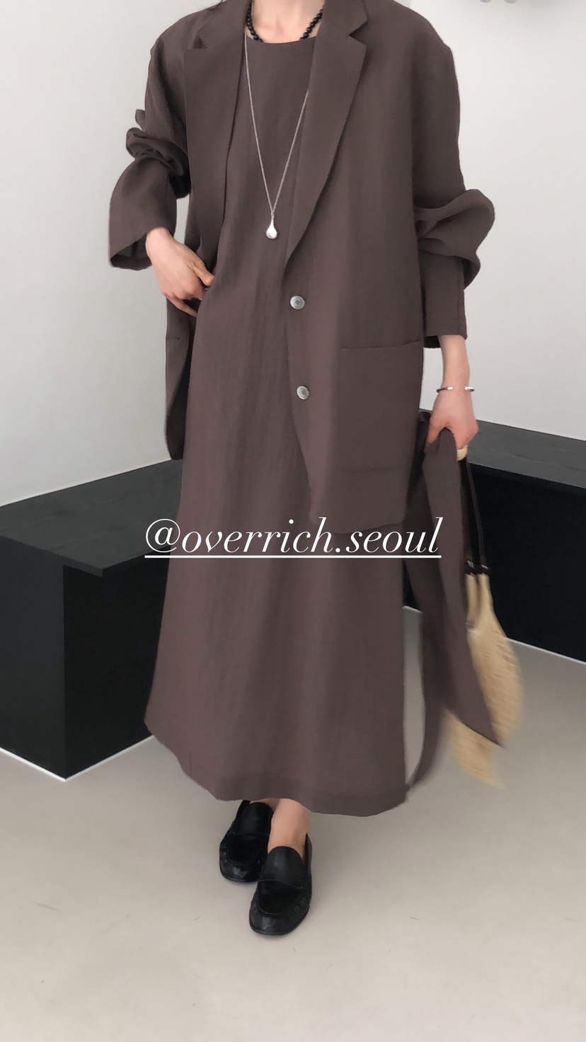 OVER RICH韓國直郵實拍女裝新款職業26春夏推薦休閑夾克OVER RICH夾克