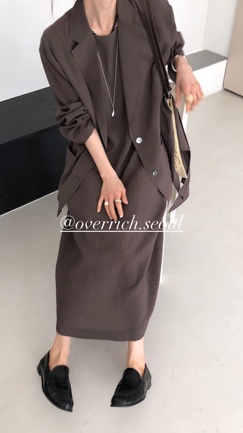 OVER RICH韓國直郵實拍女裝新款職業26春夏推薦休閑夾克OVER RICH夾克