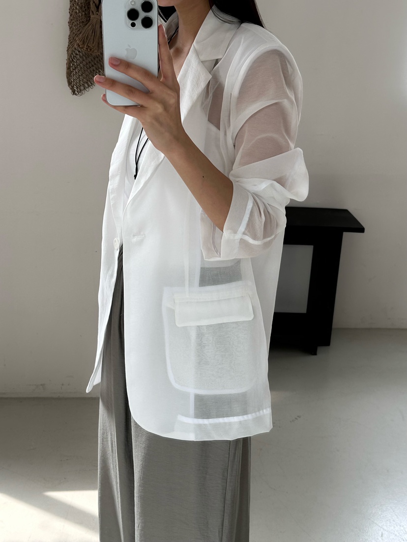 LE VASE韓國代購女士新款26春夏時尚職業熱賣推薦休閑夾克LE VASE夾克