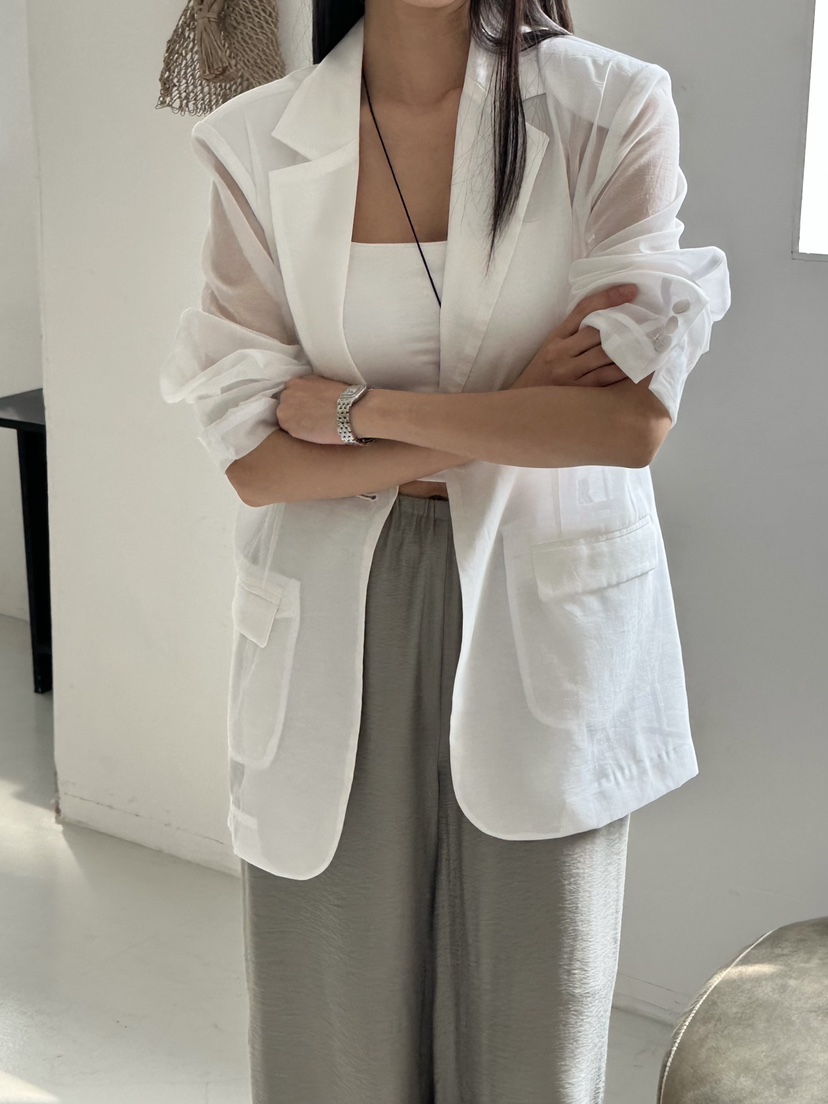 LE VASE韓國代購女士新款26春夏時尚職業熱賣推薦休閑夾克LE VASE夾克