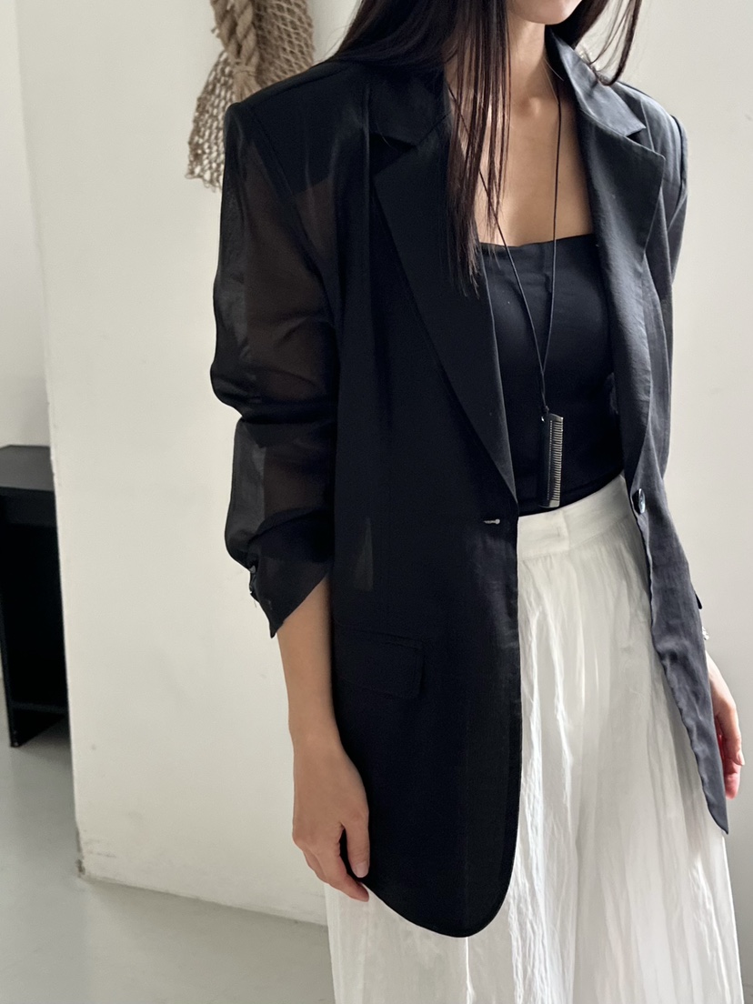 LE VASE韓國代購女士新款26春夏時尚職業熱賣推薦休閑夾克LE VASE夾克