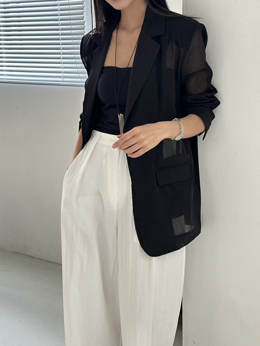 LE VASE韓國代購女士新款26春夏時尚職業熱賣推薦休閑夾克LE VASE夾克