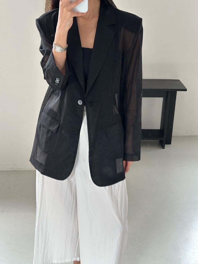 LE VASE韓國代購女士新款26春夏時尚職業熱賣推薦休閑夾克LE VASE夾克