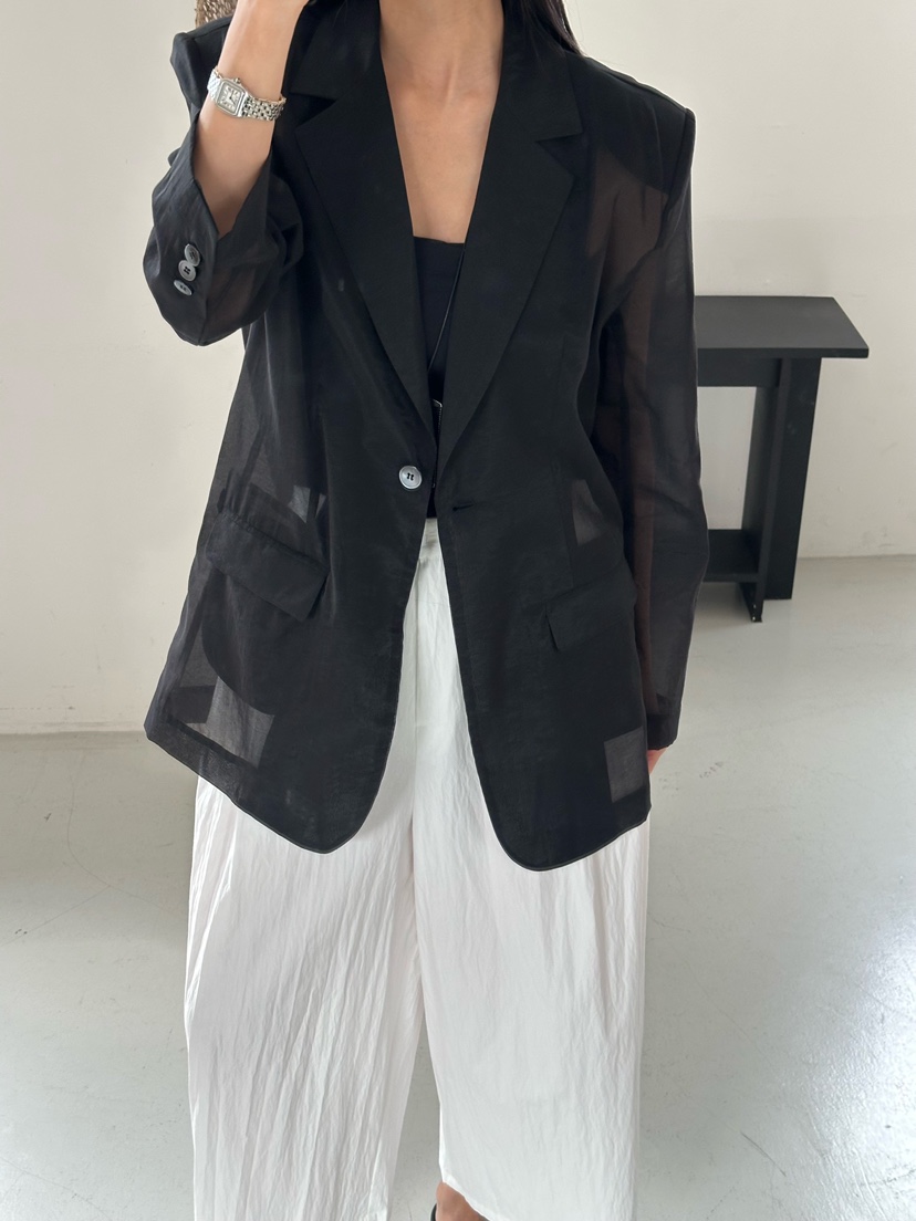 LE VASE韓國代購女士新款26春夏時尚職業熱賣推薦休閑夾克LE VASE夾克圖色2