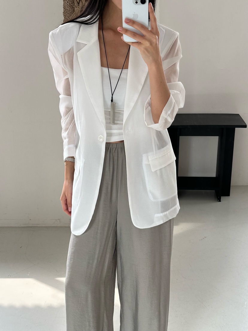 LE VASE韓國代購女士新款26春夏時尚職業熱賣推薦休閑夾克LE VASE夾克圖色3