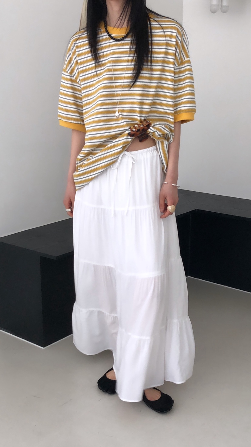 OVER RICH韓國東大門代購女士新品職業推薦26春夏T恤條紋OVER RICHT恤