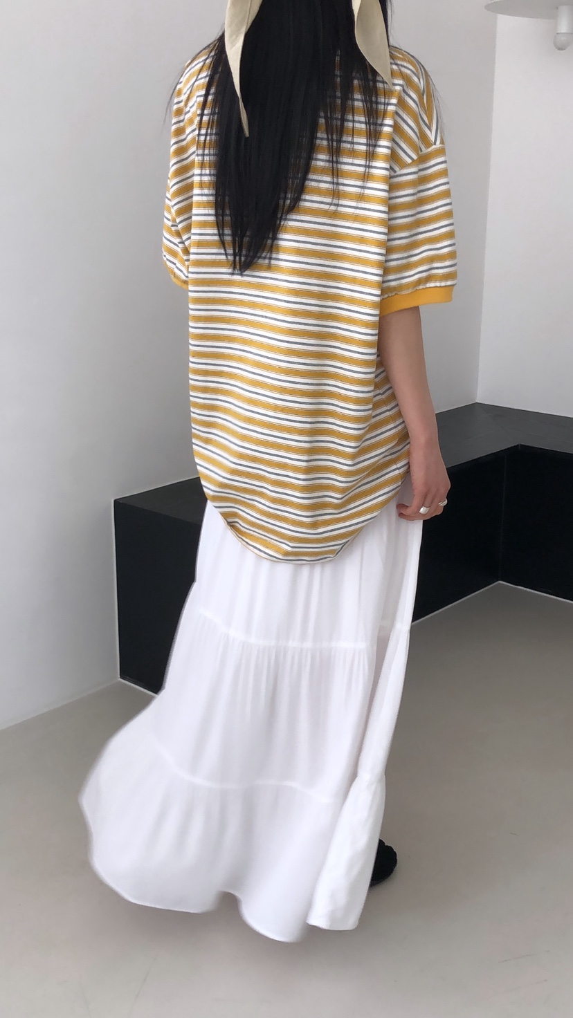 OVER RICH韓國東大門代購女士新品職業推薦26春夏T恤條紋OVER RICHT恤