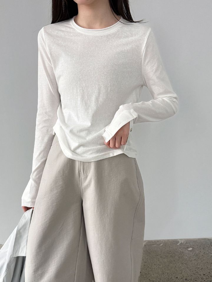 STAY HERE韓國東大門代購女士新品休閑推薦時尚職業T恤紐扣STAY HERET恤圖色1