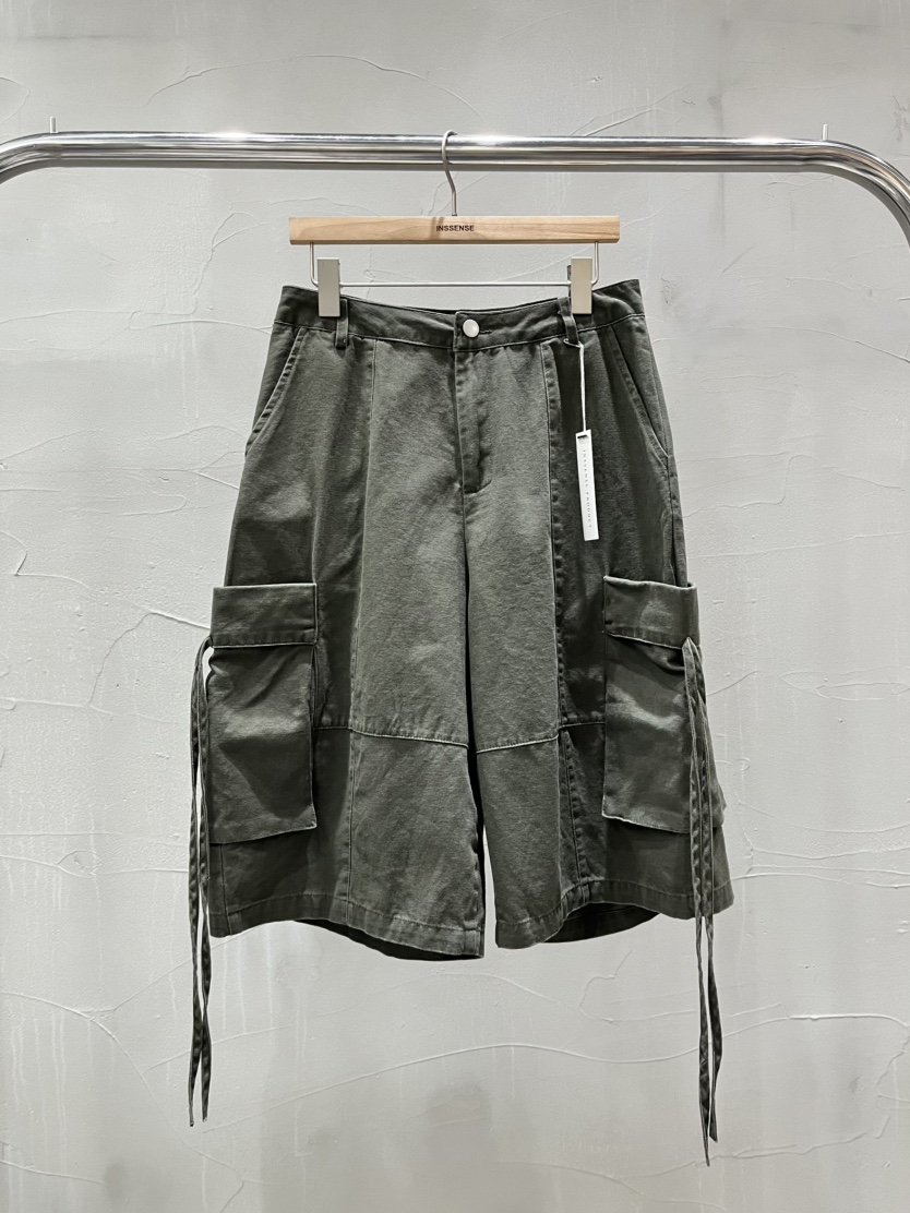 INSSENSE-A韓國代購女裝新品休閑26春夏時尚推薦短褲工裝INSSENSE-A短褲圖色1