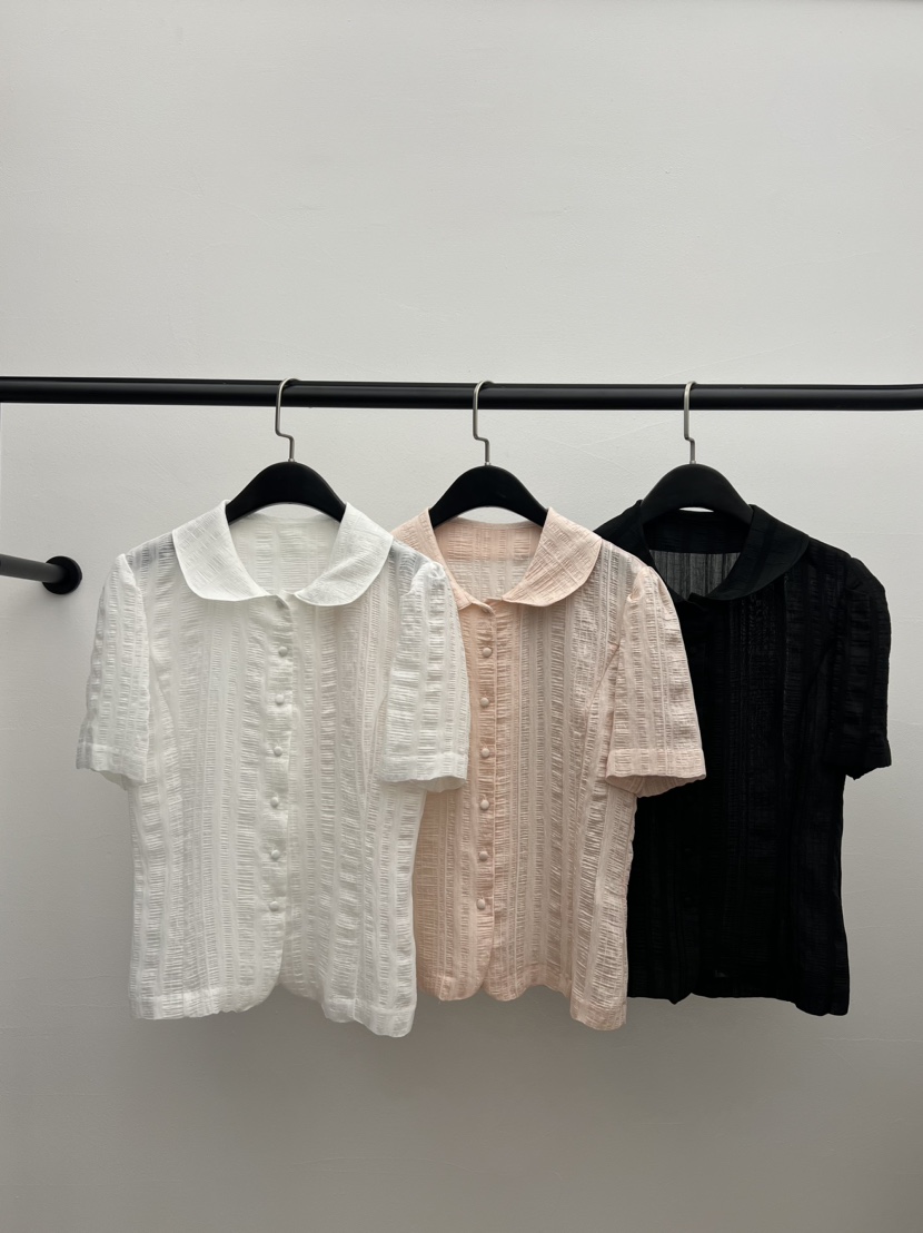 BLACK PIG韓國直郵實拍女裝新品職業人氣推薦襯衫蕾絲衫VIVIAN_LEE襯衫/蕾絲衫