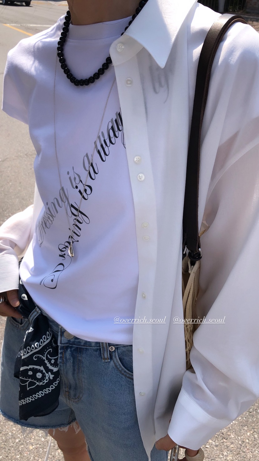 OVER RICH韓國直郵實拍女士新品熱賣人氣推薦26春夏休閑T恤OVER RICHT恤