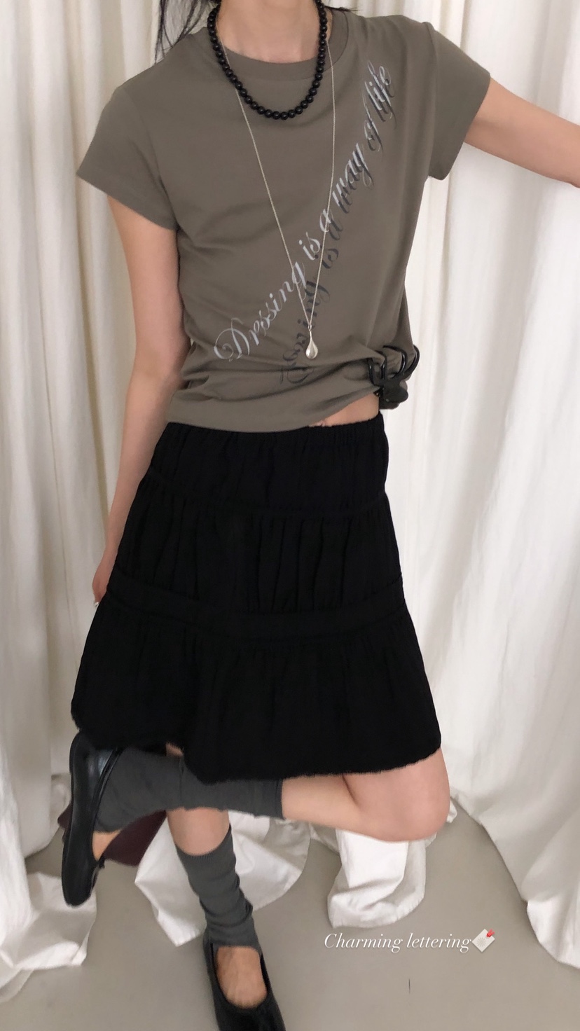 OVER RICH韓國直郵實拍女士新品熱賣人氣推薦26春夏休閑T恤OVER RICHT恤