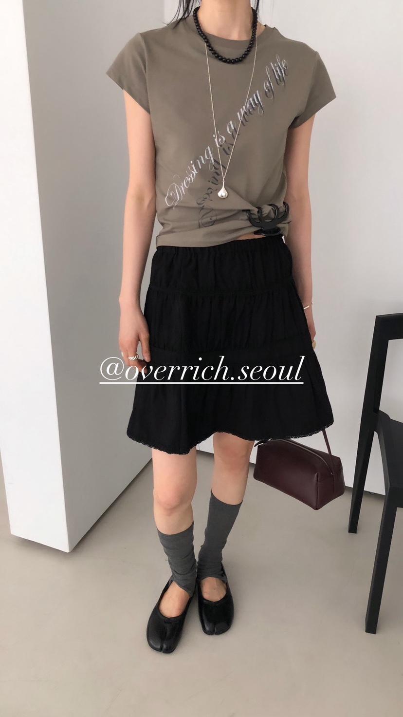 OVER RICH韓國直郵實拍女士新品熱賣人氣推薦26春夏休閑T恤OVER RICHT恤