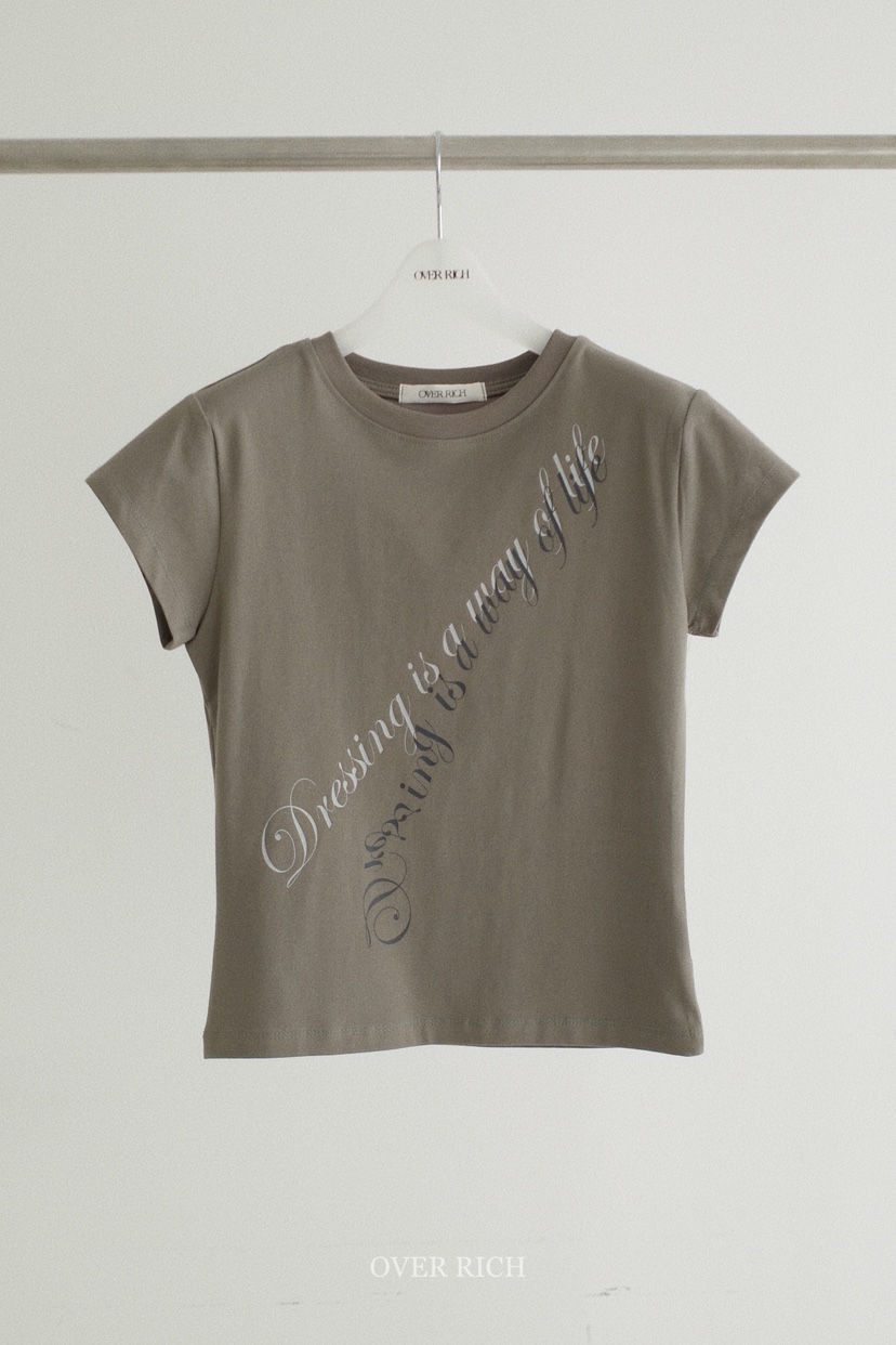 OVER RICH韓國直郵實拍女士新品熱賣人氣推薦26春夏休閑T恤OVER RICHT恤圖色3