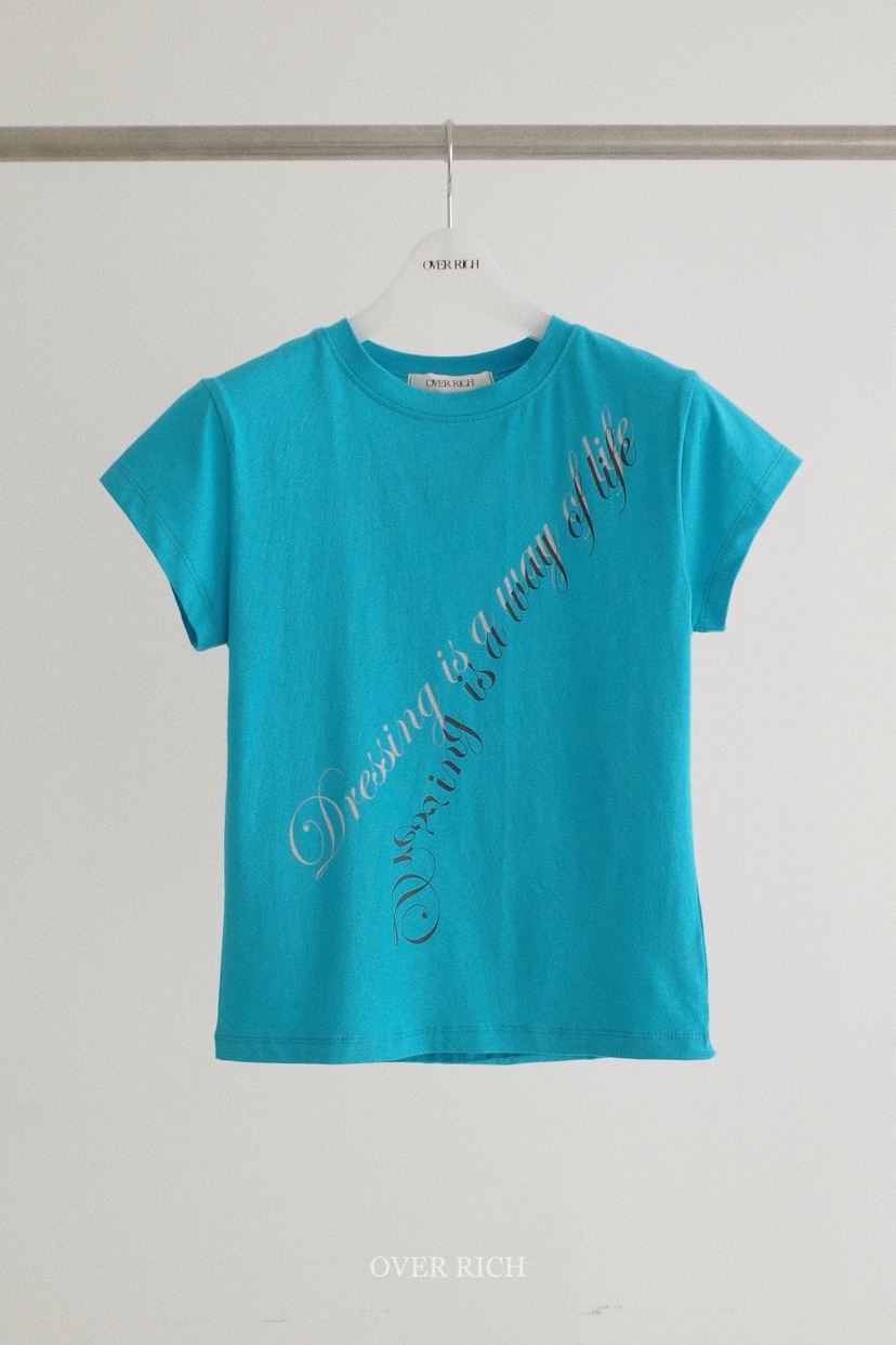 OVER RICH韓國直郵實拍女士新品熱賣人氣推薦26春夏休閑T恤OVER RICHT恤圖色4