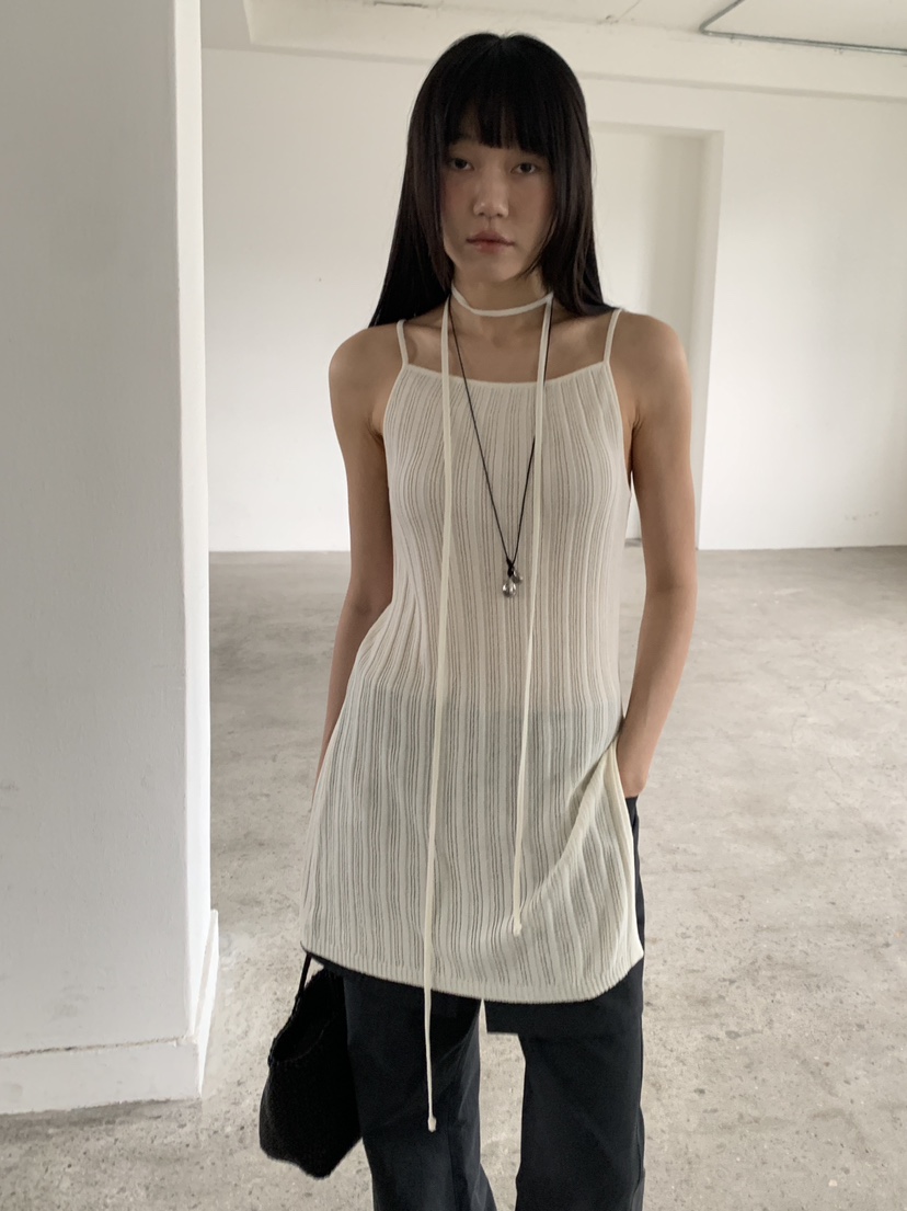 BAKING POWDER韓國東大門直郵女裝新款推薦連衣裙含脖帶BAKING POWDER連衣裙