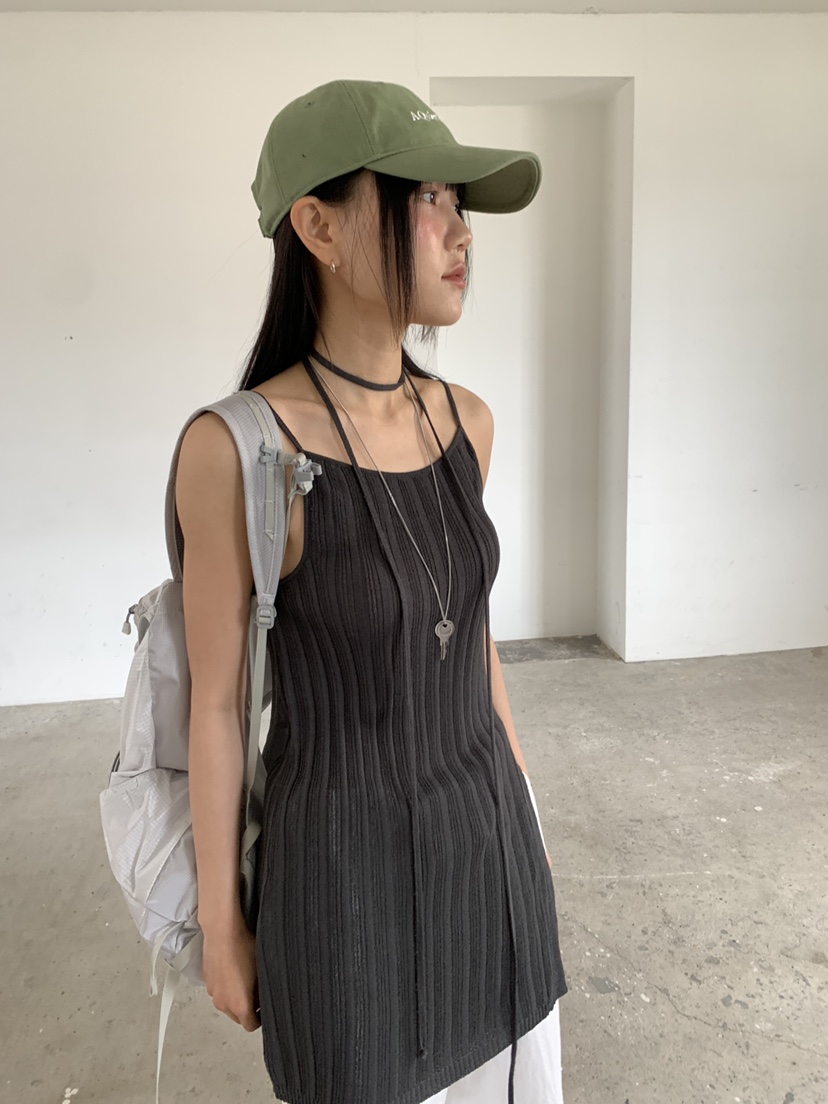 BAKING POWDER韓國東大門直郵女裝新款推薦連衣裙含脖帶BAKING POWDER連衣裙