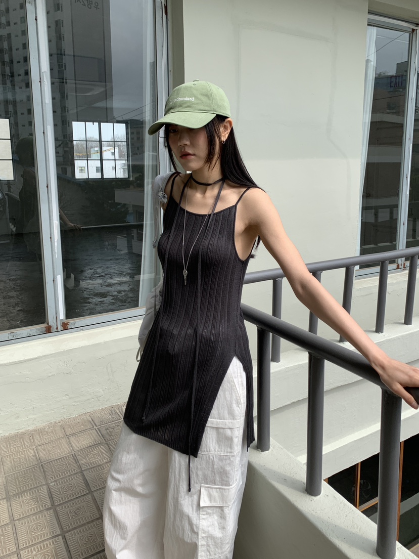 BAKING POWDER韓國東大門直郵女裝新款推薦連衣裙含脖帶BAKING POWDER連衣裙