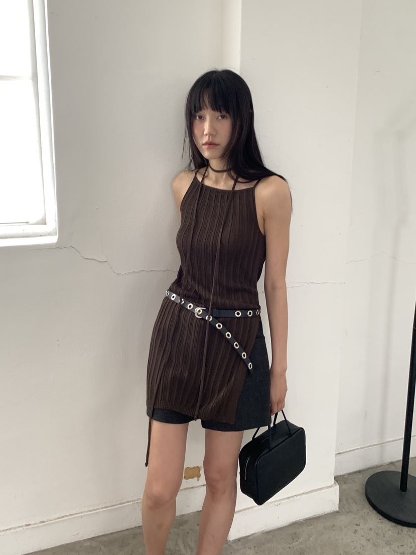 BAKING POWDER韓國東大門直郵女裝新款推薦連衣裙含脖帶BAKING POWDER連衣裙