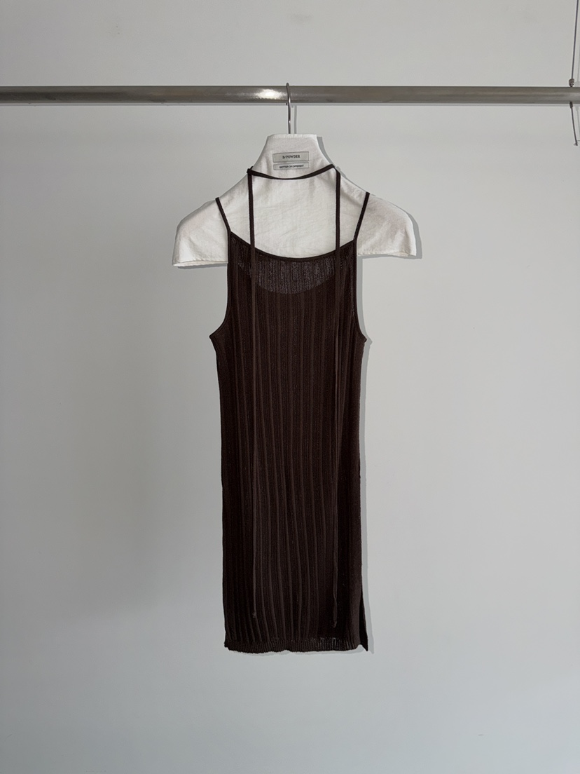 BAKING POWDER韓國東大門直郵女裝新款推薦連衣裙含脖帶BAKING POWDER連衣裙圖色2