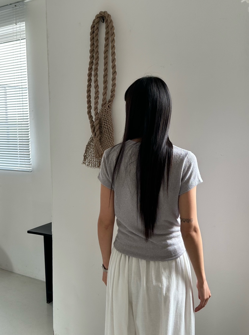 LE VASE韓國東大門代購女裝新款熱賣26春夏人氣休閑職業T恤LE VASET恤