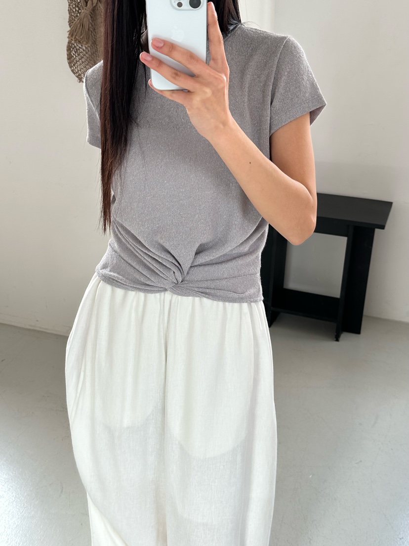 LE VASE韓國東大門代購女裝新款熱賣26春夏人氣休閑職業T恤LE VASET恤