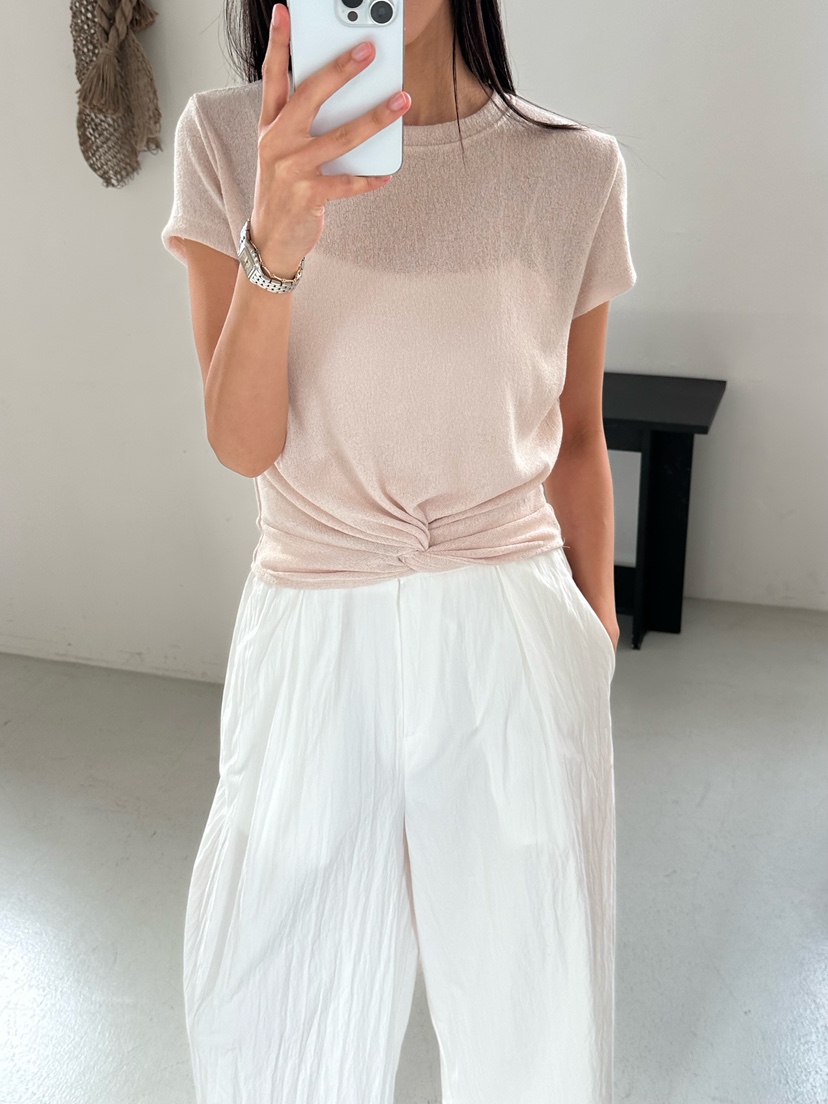 LE VASE韓國東大門代購女裝新款熱賣26春夏人氣休閑職業T恤LE VASET恤