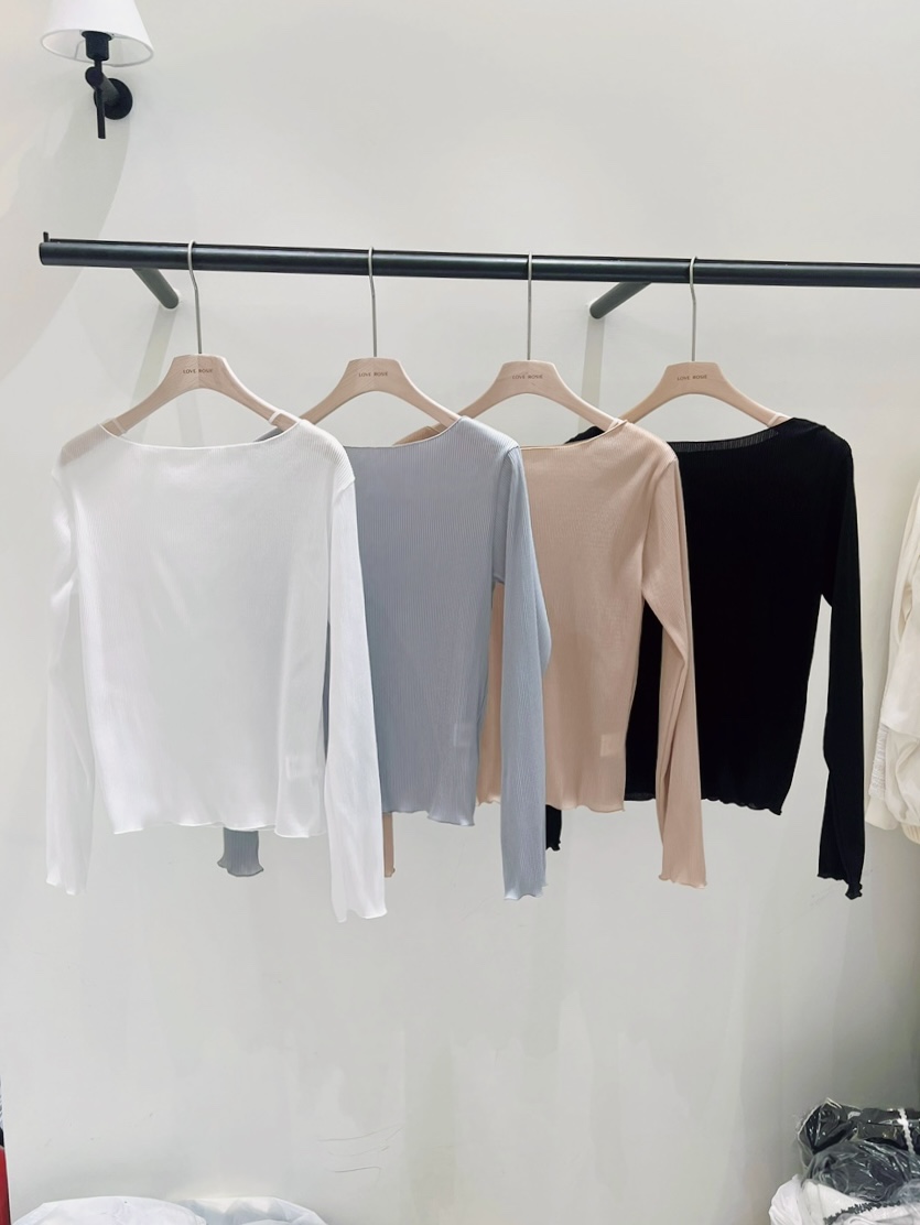 LOVE ROSIE韓國東大門直郵女士新款時尚職業襯衫蕾絲衫褶皺LOVE ROSIE襯衫/蕾絲衫