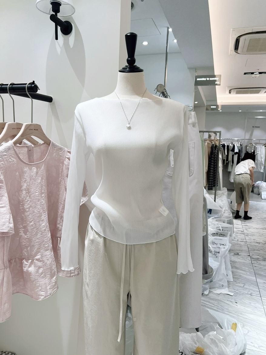 LOVE ROSIE韓國東大門直郵女士新款時尚職業襯衫蕾絲衫褶皺LOVE ROSIE襯衫/蕾絲衫圖色1