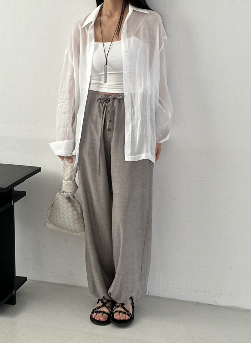 LE VASE韓國東大門代購女裝新品人氣熱賣職業休閑休閑褲LE VASE休閑褲