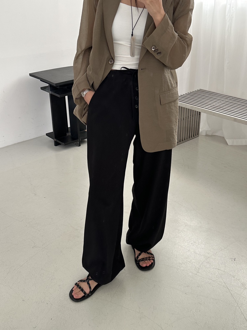 LE VASE韓國東大門代購女裝新品人氣熱賣職業休閑休閑褲LE VASE休閑褲